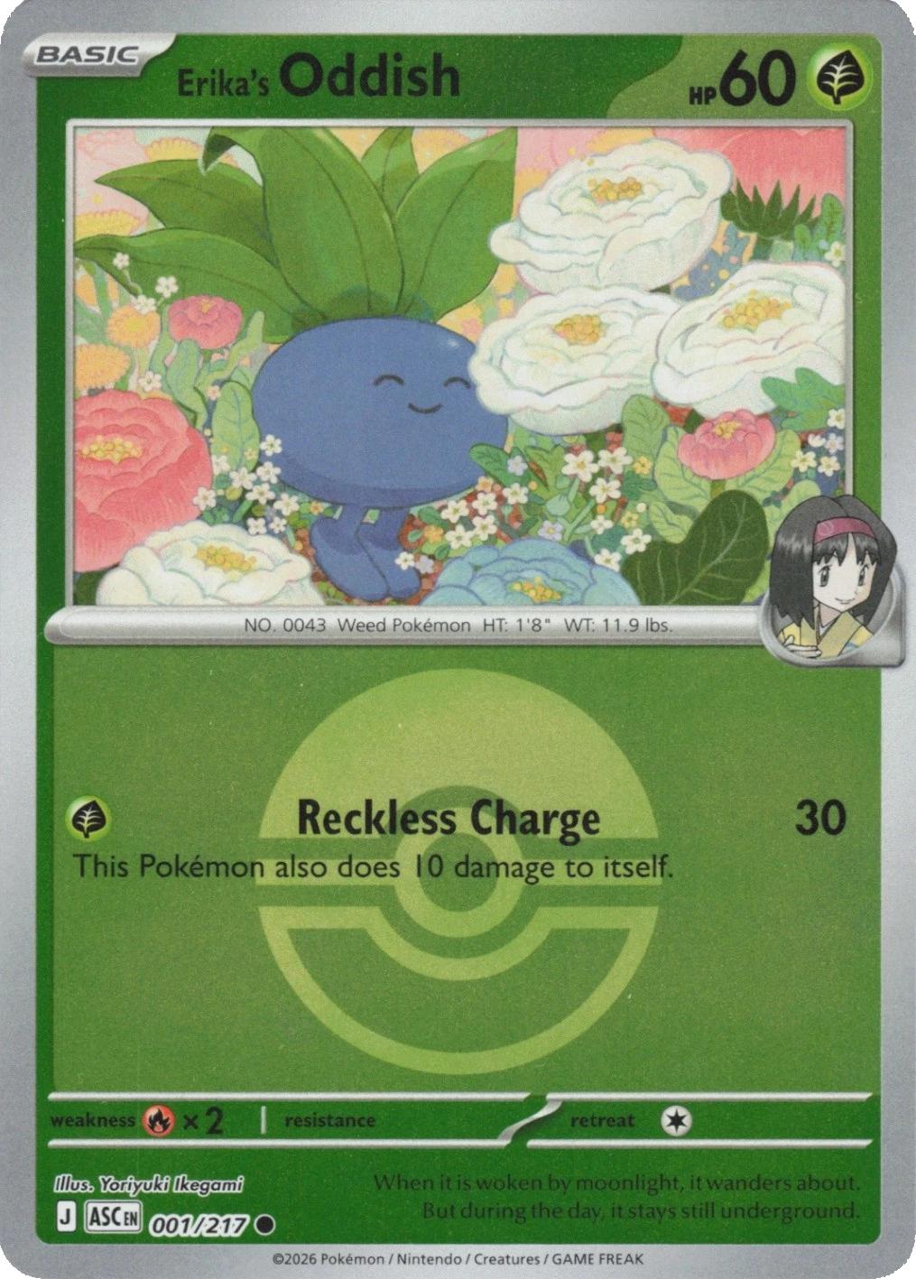 Ascended Heroes Erika's Oddish [Ball] Pokémon card